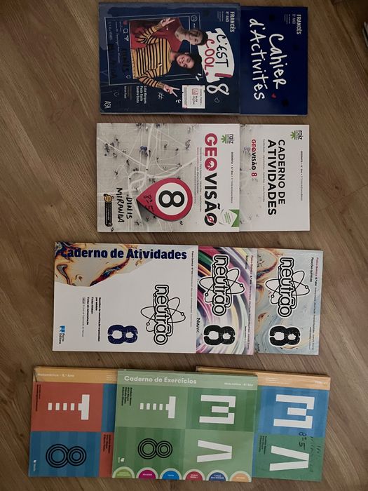 Livros escolares 8 ano