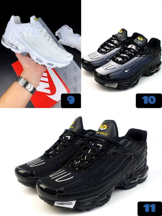 ‼️БЕЗ ПЕРЕДПЛАТИ Чоловічі кросівки Nike Air Max Plus 3 у різних кольорах | Розміри 41 - 45