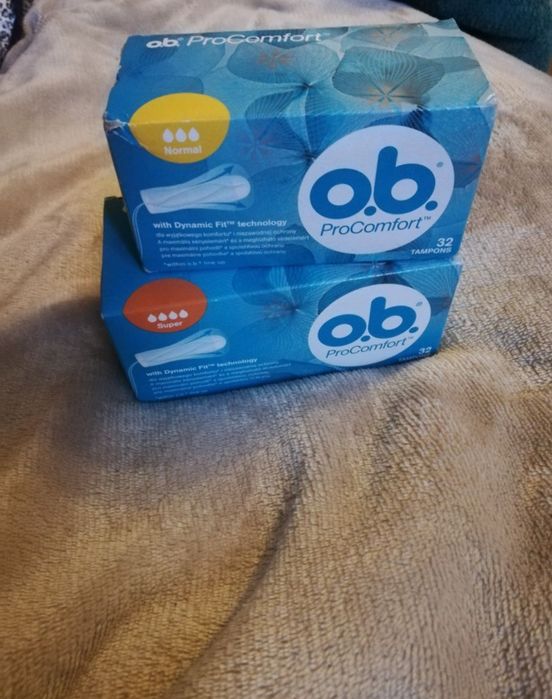 Tampony ,O.B. ProComfort Normal, Super 32 sztuki dwa opakowani