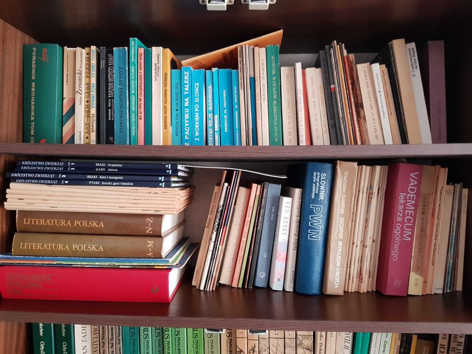 Książki z lat 70, 80, 90.