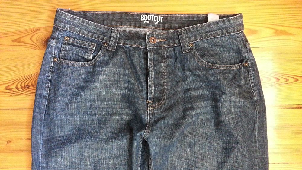 Jeansy BOOTCUT pas 91cm W34 L32, L/XL