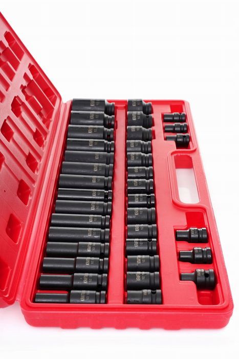 Nasadki Udarowe Zestaw Nasadek Udarowych Klucze 1/2" 8-32Mm 6Kąt 35