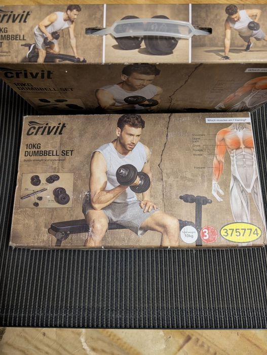 Hantle zestaw nowe 10kg żeliwo