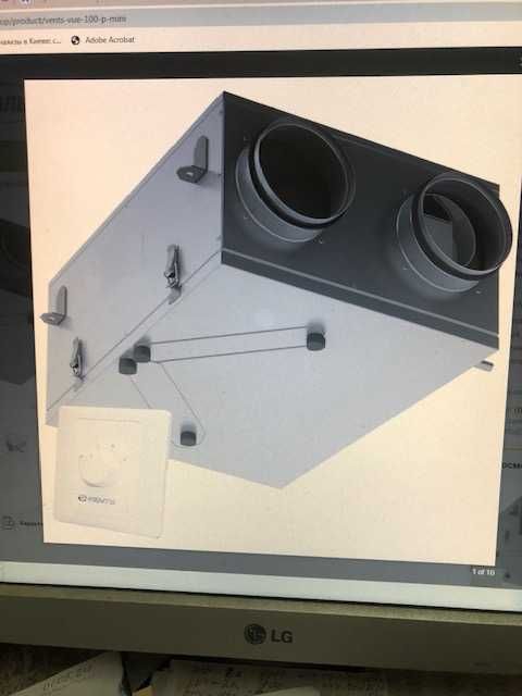 Рекуператор ВЕНТС ВУЭ 100 Пмини - приточно-вытяжная установка