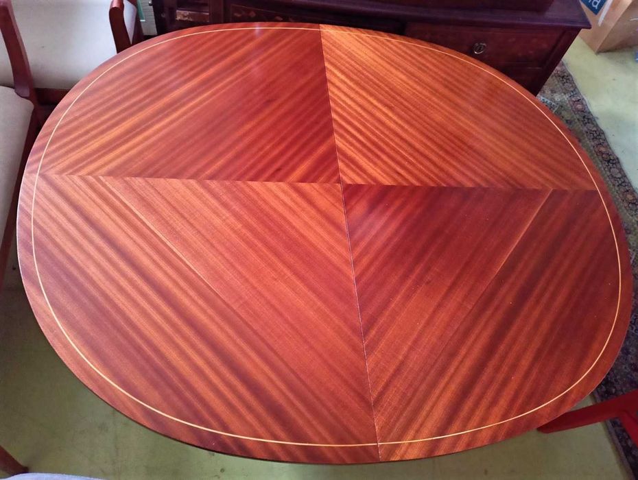 Mesa Jantar Mogno Pé Galo