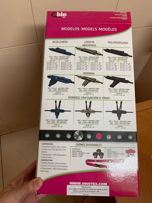 Cinta abdominal de imobilização p/cama