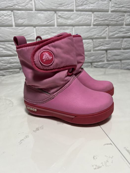 Crocs кроксы сапоги для девочки
