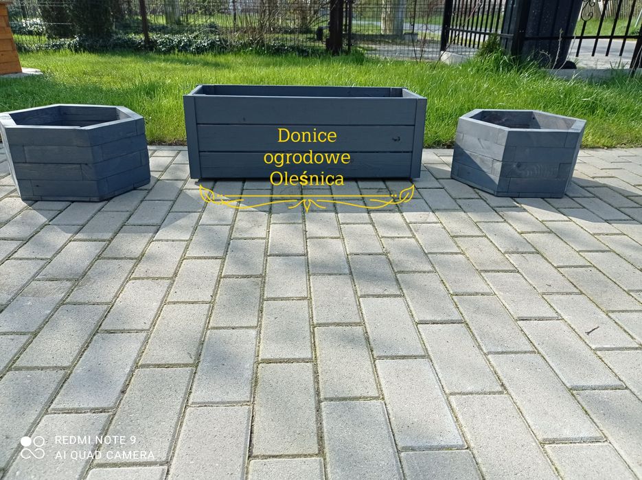Donice-kwietniki ogrodowe drewniane