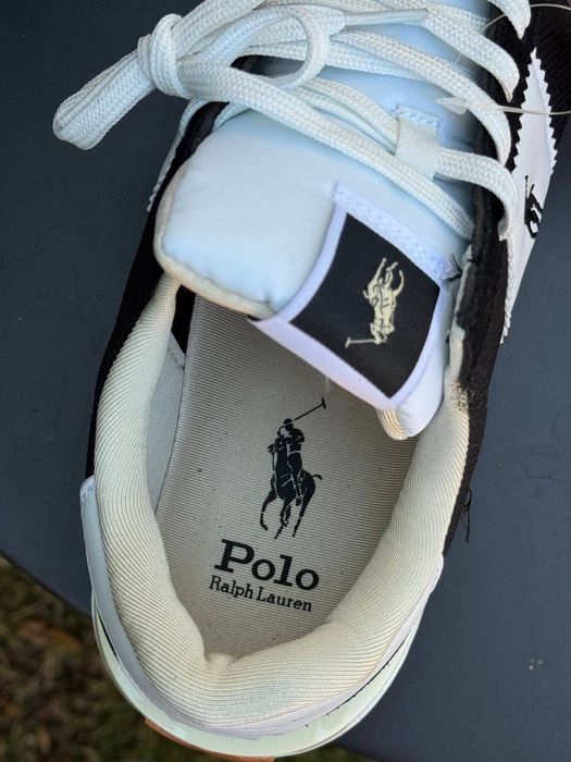 Кроссовки Polo Ralph Lauren черные мужские кеды Поло Ральф Лоурен белые 43 размер | Кросівки Polo Ralph Lauren чоловічі білі спортивні 44 розміру