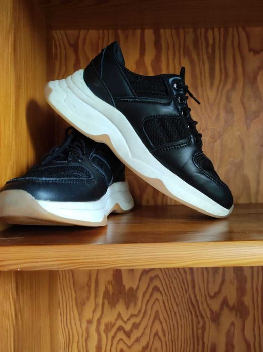 sneakersy grube spody skórzane sportowe  półbuty trzewiki adidasy