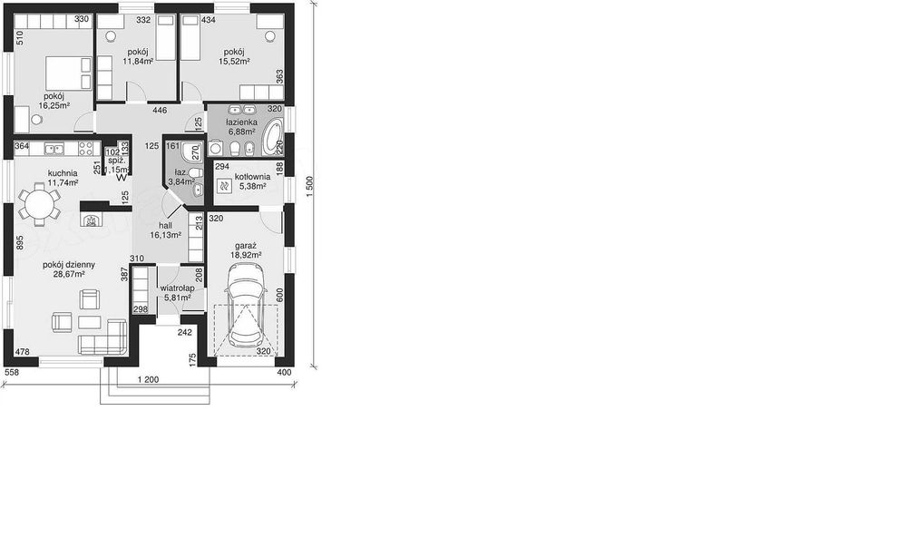 Dom parterowy SŁOŃSKO