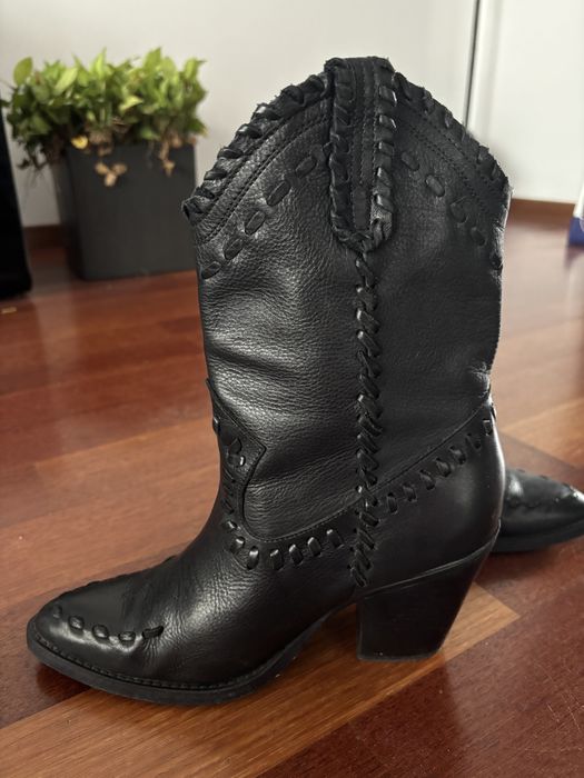 Kowbojki skóra Mango 39