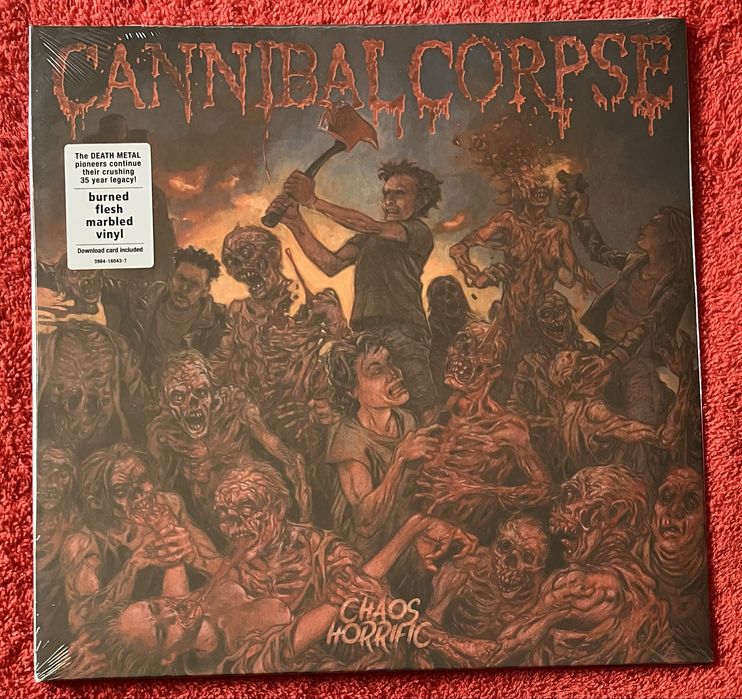 Cannibal Corpse - Chaos Horrific LP burned flesh marbled vinyl