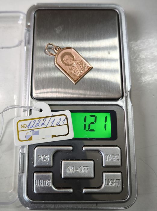Ладанка золотая св.Николай (1.21г)