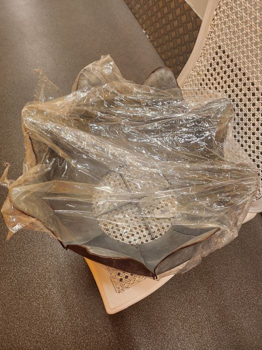 Candeeiro de teto, ferro cinza