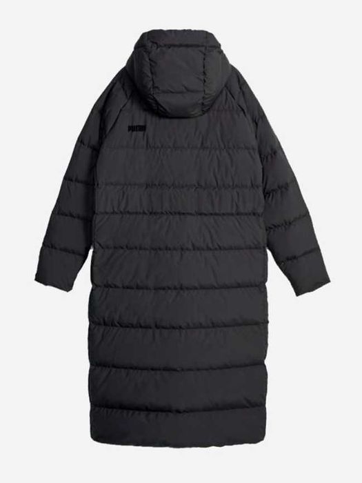 Куртка жіноча puma long hooded down coat чорна
