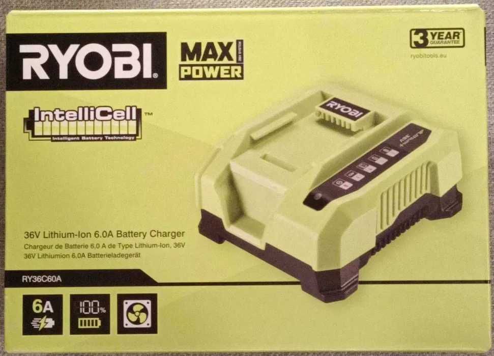 Ładowarka RYOBI RY36C60A AKU 36V 6Ah 5Ah Szybka ładowarka!!!
