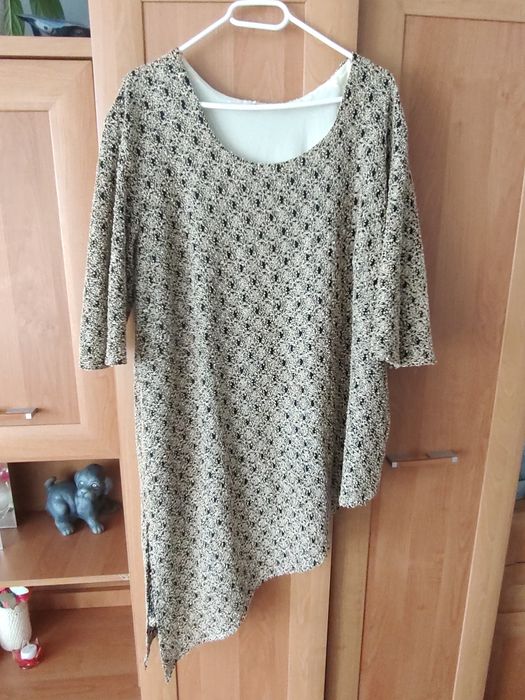Bluzka tunika asymetryczna 3XL