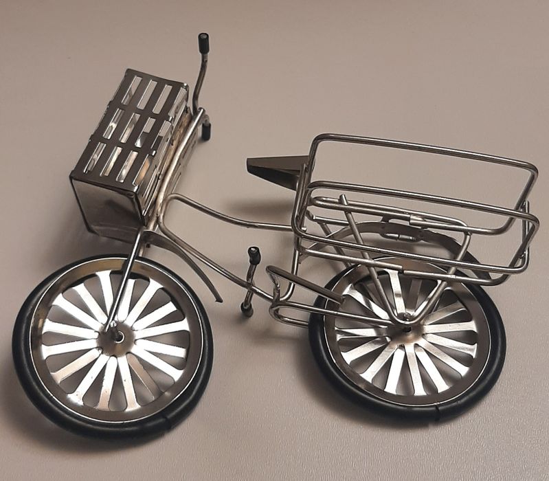 Dekoracja, rower, miniatura z PRL