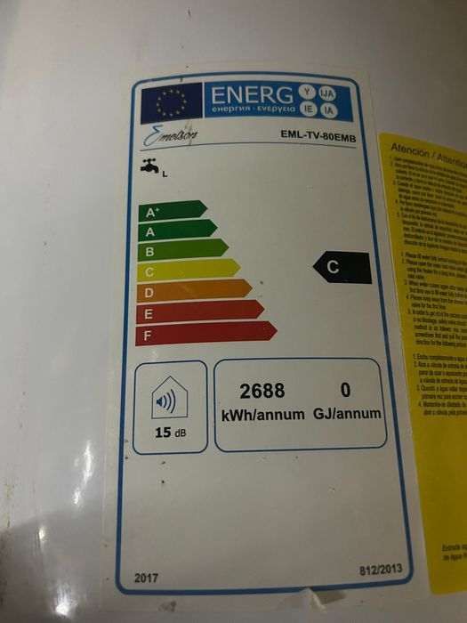 Termoacumulador Classe C 15Db