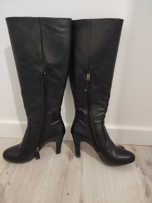 kozaki skórzane czarne bruno premi rozm.36