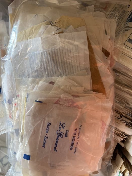 300 involucros de cubos de açucar - estrangeiros