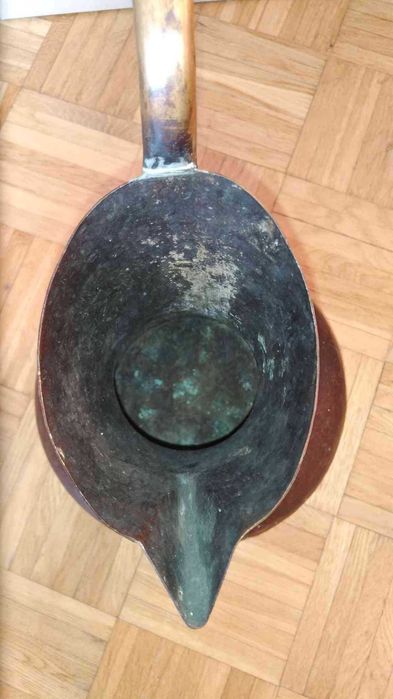 Miedziany duży wazon dzban prl stary antyk młotkowany