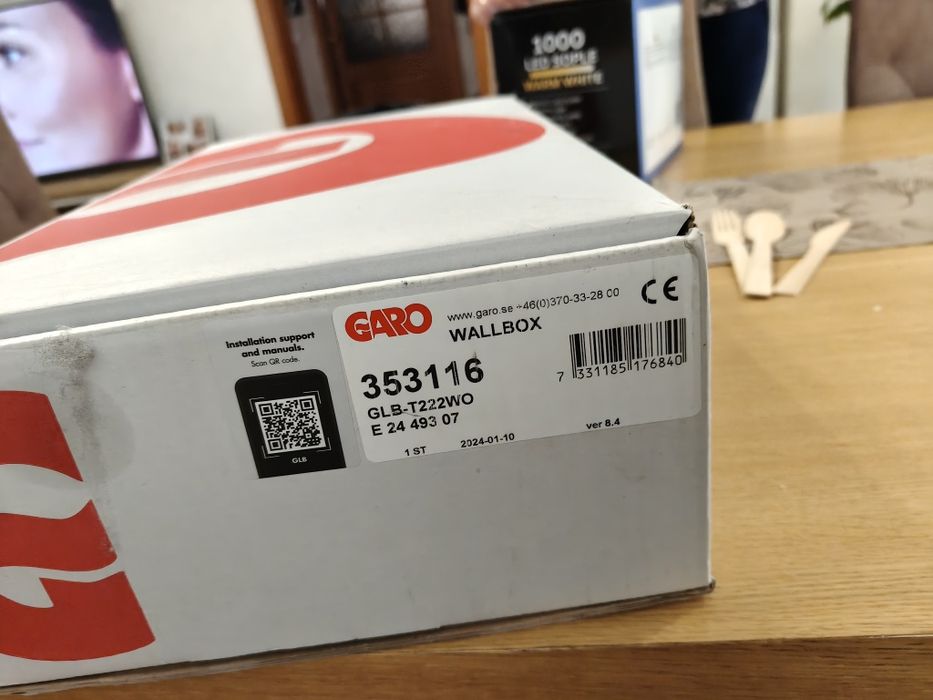 NOWY Wallbox GARO GLB 22kW Stacja Ładowania EV Typ 2 (353116)
