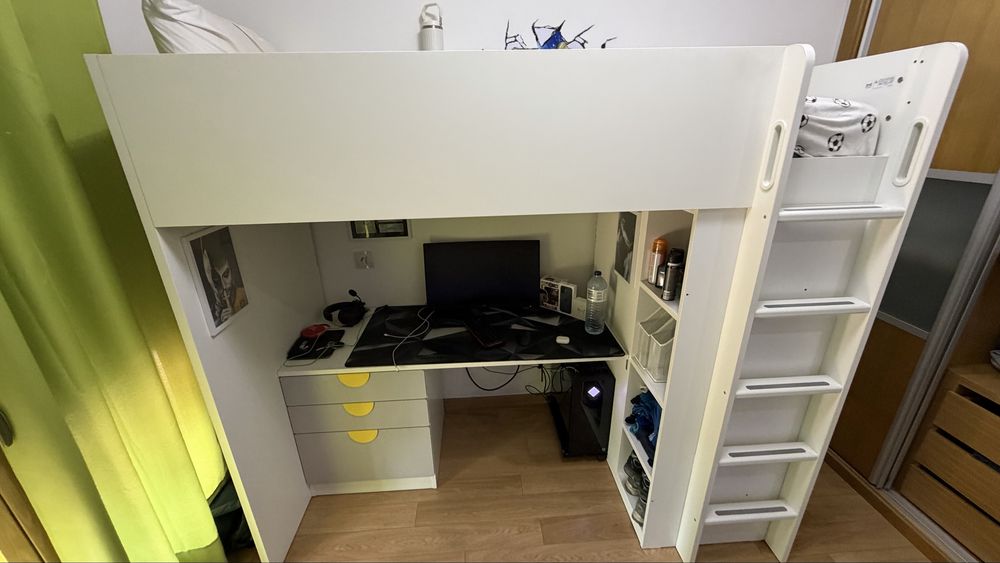 Cama Alta IKEA SMASTAD - impecavel