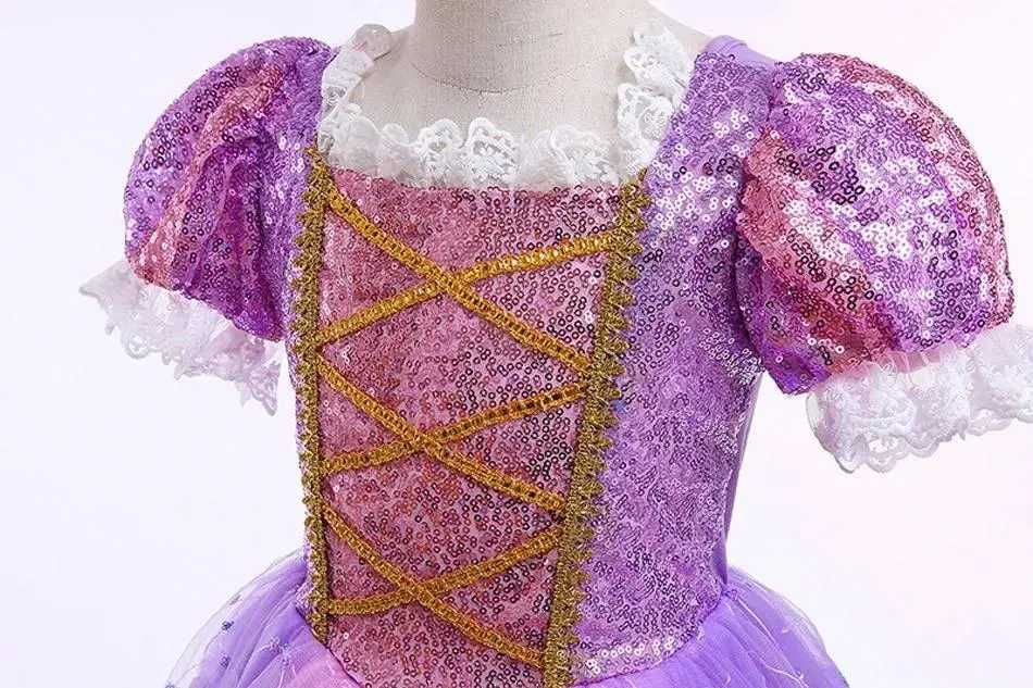 Сукня принцеси Рапунцель із рукавичками й Тіарою