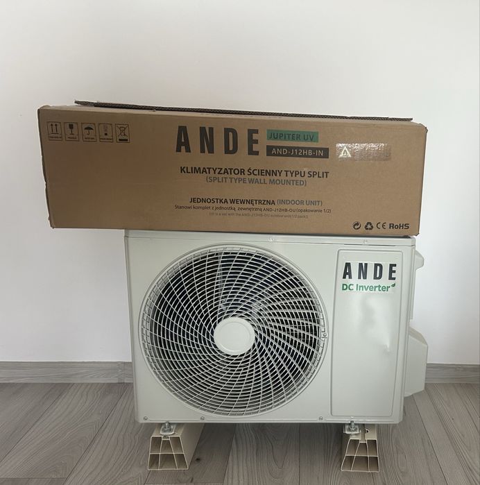 Klima split inwerter Ande AND-J12HB-OU moc 3,5kW z dezynfekcją UV!