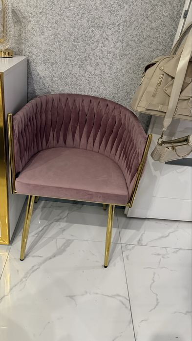 Fotel glamour roz NOWY