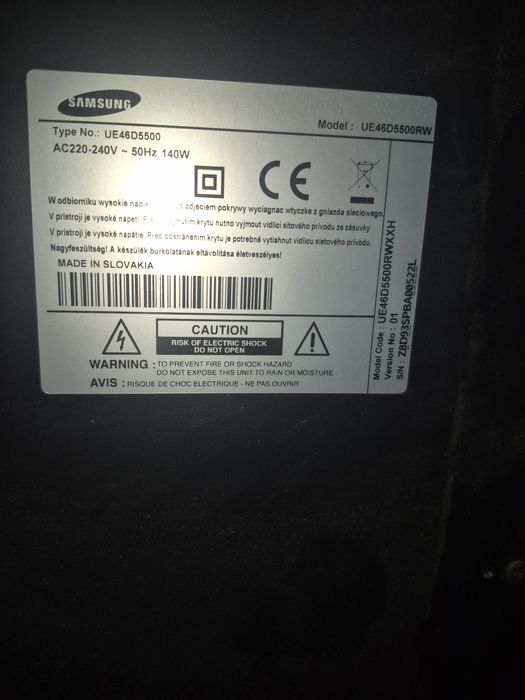 Tv Samsung UE46D5500