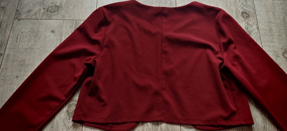 r.52 Bolerko damskie eleganckie w kolorze Burgundu