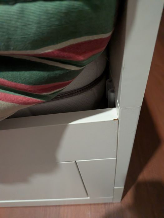 Cama IKEA BRIMNES 80x200 com 2 colchões + 2 gavetas