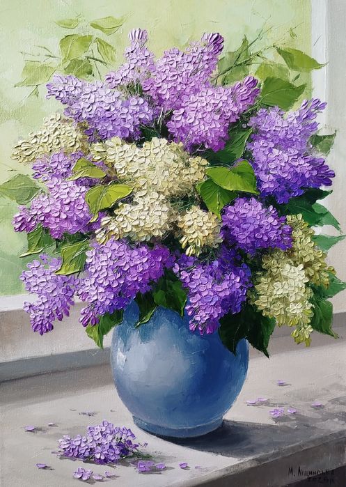 Картина маслом ''Бузок''