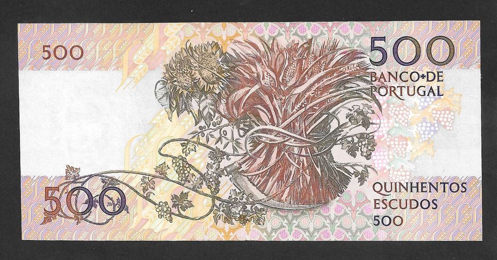 Nota de 500 escudos chapa 12