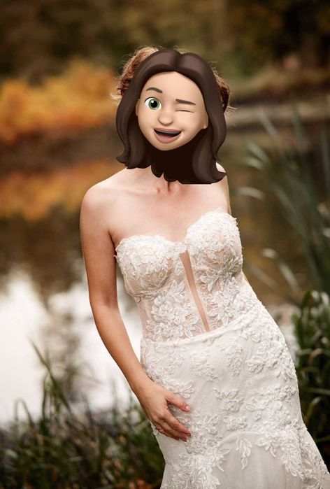 Suknia ślubna koronka