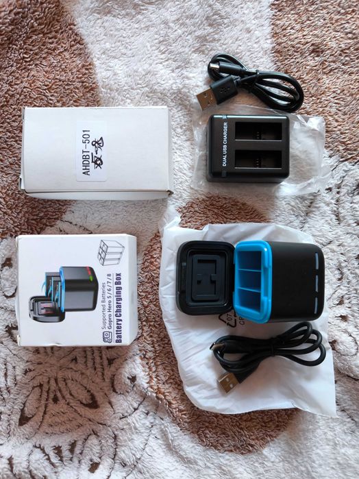 Новий зарядний пристрій для акумуляторів GoPro 5 6 7 8 9 10 11 12 13