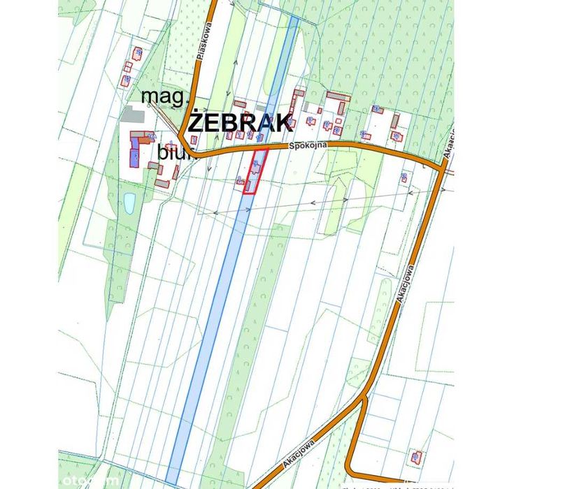 Działka siedliskowa 2,4663 HA z polem i lasem
