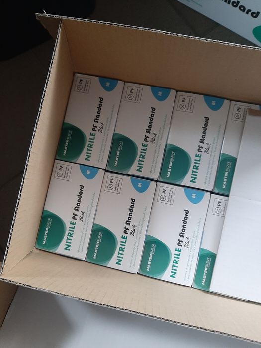 Rekawiczki nitrylowe czarne 20 opak