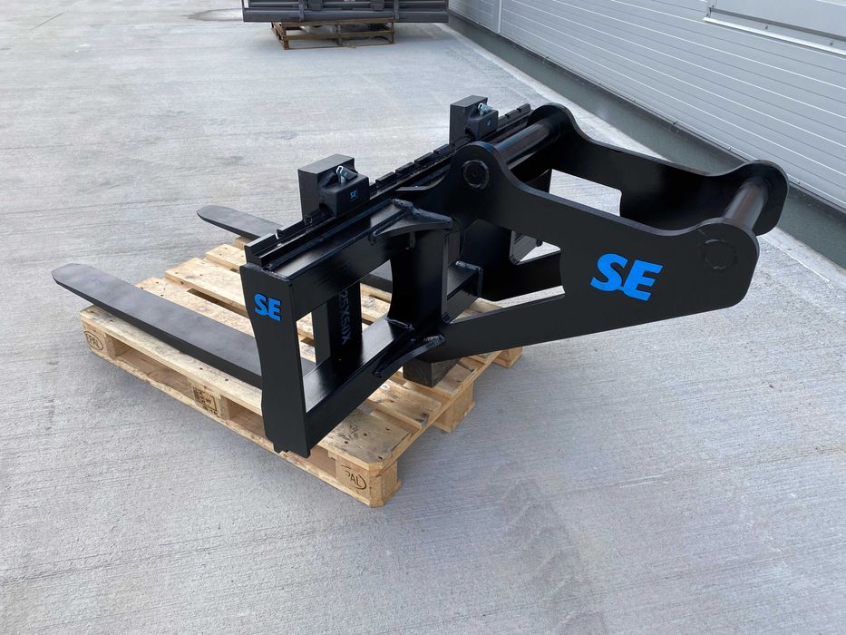 Widły do palet S60 karetka ramka Steelwrist Engcon Rotator Trs
