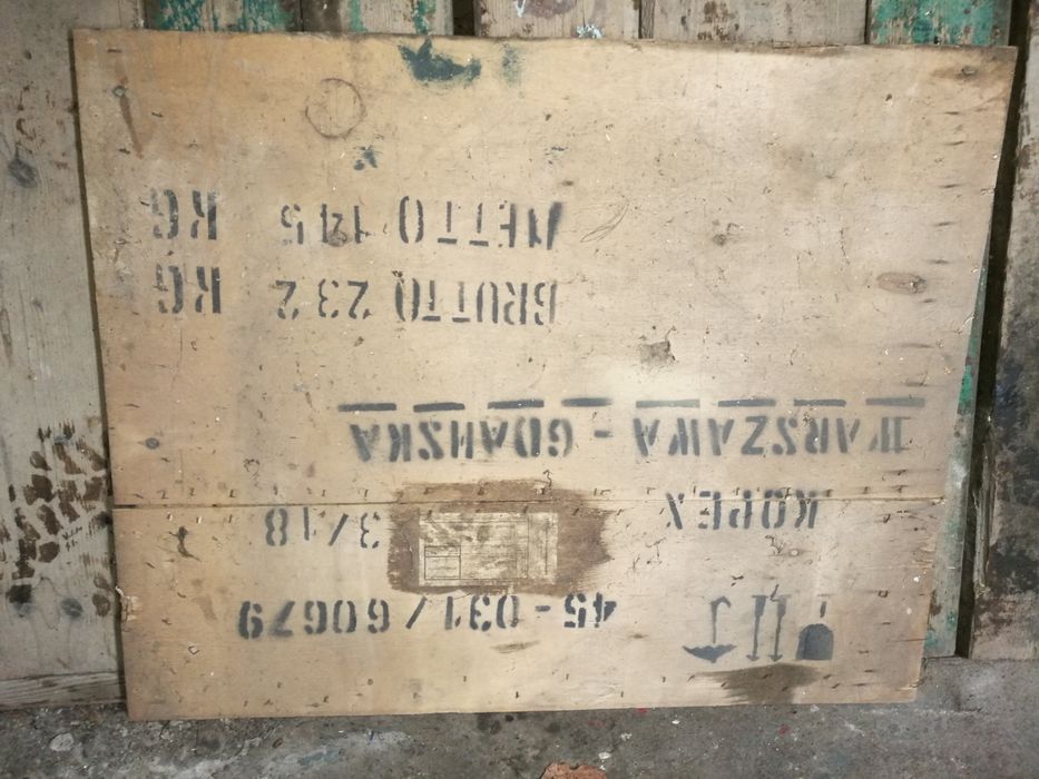 PRL Skrzynia transportowa fronty z 1979r