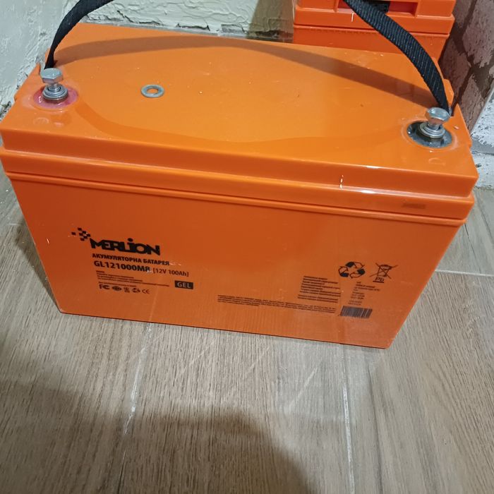 1 Акумулятор батарея Merlion GL121000M8 12V 100Ah GEL