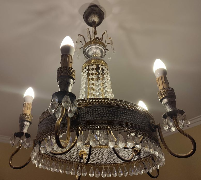 Candeeiro de cristal antigo