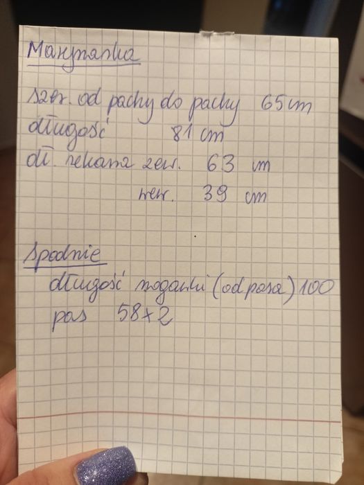 Garnitur męski granatowy