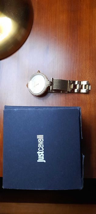 Relogio Just Cavalli Dourado Novo