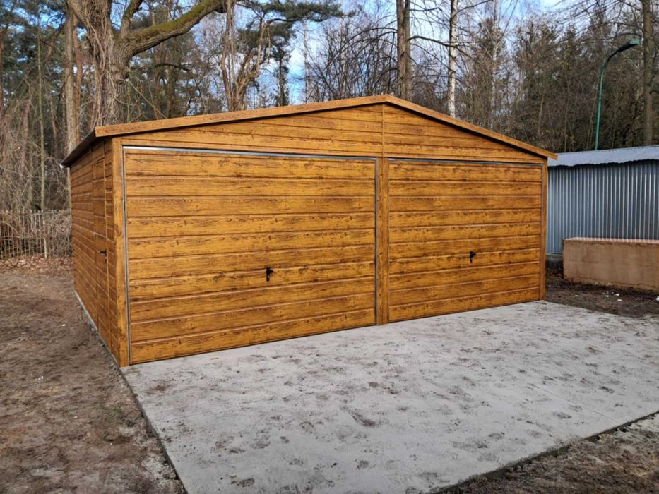 Garaż blaszany 6x5. Wzmocniony PROFILAMI. Producent SZYBKA REALIZACJA
