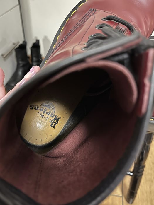 Dr. Martens glany czerwone 1460 bardzo dobry stan oryginalne