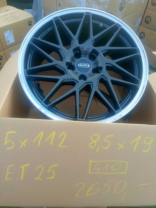 Nowe felgi aluminiowe DOTZ 8,5jx19 et25 5x112 Audi Mercedes Vw Audi
